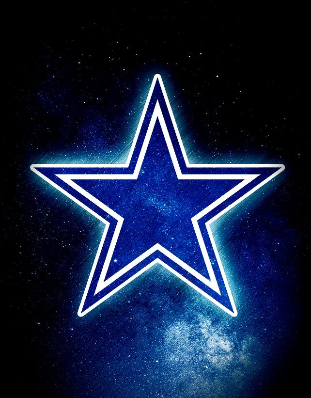 Dallas Cowboys Big Alternate Throwback Double Star Logo Premium White – BGF  Designs