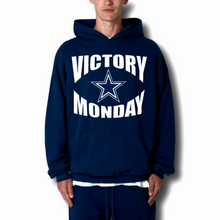 Load image into Gallery viewer, Dallas Cowboys Victory Monday Logo Navy Blue Premium Hoodie