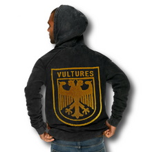 Load image into Gallery viewer, ¥$ Kanye West Ye Ty Dolla Sign Vultures Vintage Washed Black & Metallic Gold Hoodie