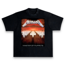 Load image into Gallery viewer, Metallica Master Of Puppets 1986 80&#39;s Heavy Metal Distressed Vintage Black Premium T-Shirt