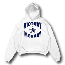 Load image into Gallery viewer, Dallas Cowboys Victory Monday Logo White Premium Hoodie