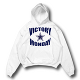Dallas Cowboys Victory Monday Logo White Premium Hoodie