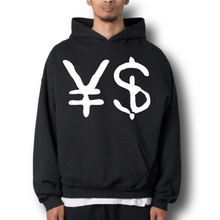 Load image into Gallery viewer, ¥$ Kanye West Ye Ty Dolla Sign Vultures Album Yen & Dollar Logo Premium Black Hoodie