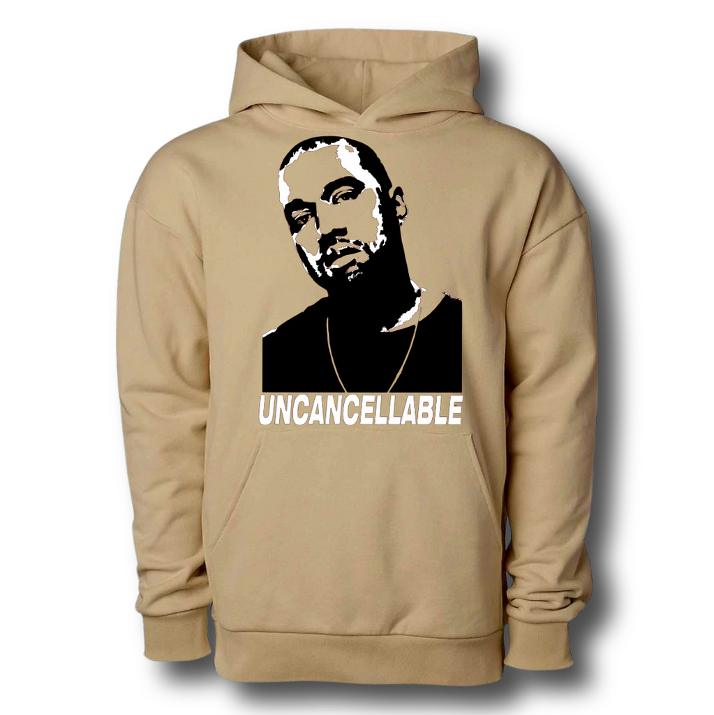 Kanye West Uncancellable Ye Portrait Logo Premium Tan Streetwear Hoodie