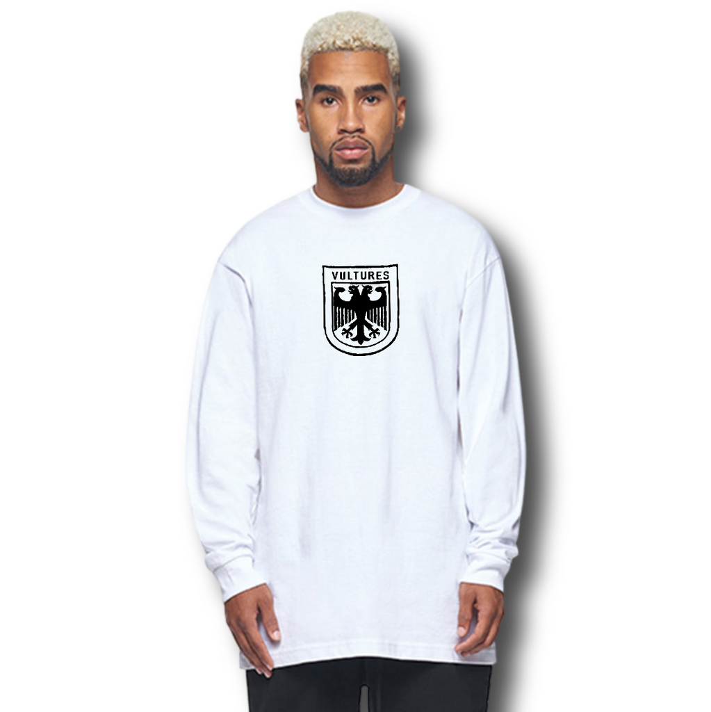 ¥$ Kanye West Ye Ty Dolla Sign Vultures Premium Heavy Long Sleeve T-Shirt White