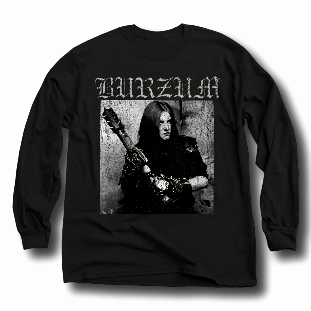 Burzum Norwegian Norway Black Metal Band Premium Heavy Long Sleeve