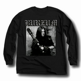 Burzum Norwegian Norway Black Metal Band Premium Heavy Long Sleeve T-Shirt Black