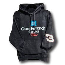 Load image into Gallery viewer, Dale Earnhardt 3 Goodwrench Nascar Distressed Black Vintage Style Premium Hoodie