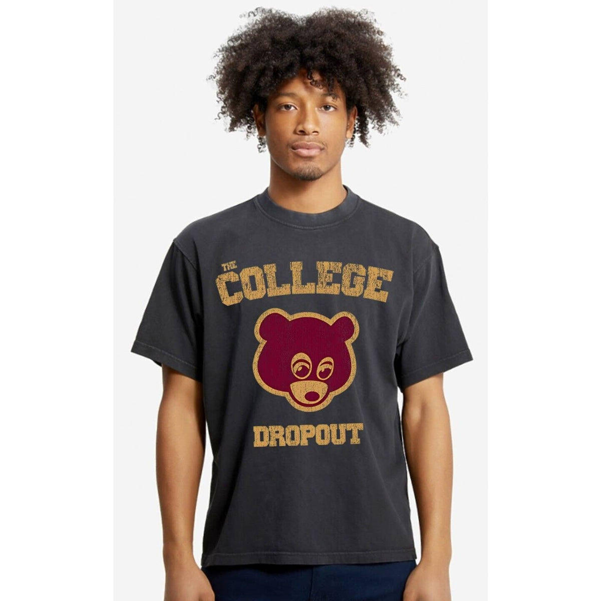 Kanye West Ye The College Dropout Heavyweight Vintage Style Washed