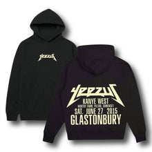 Load image into Gallery viewer, Kanye West Ye Yeezus Tour Glastonbury Festival Logo Premium Streetwear Hoodie