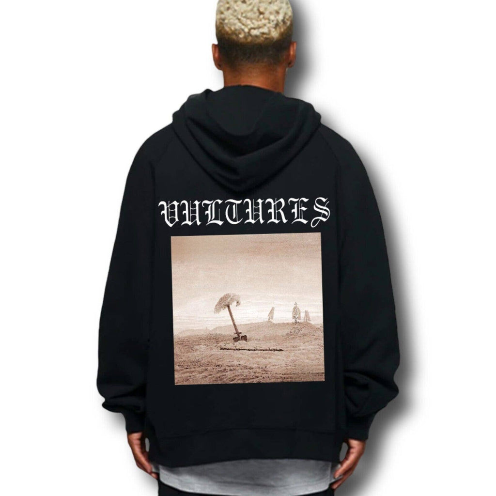 ¥$ Kanye West Ye Ty Dolla Sign Album Cover Vultures Logo Black Streetwear Hoodie