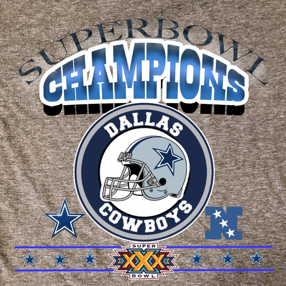 1996 Dallas Cowboys Super Bowl Champions T-Shirt