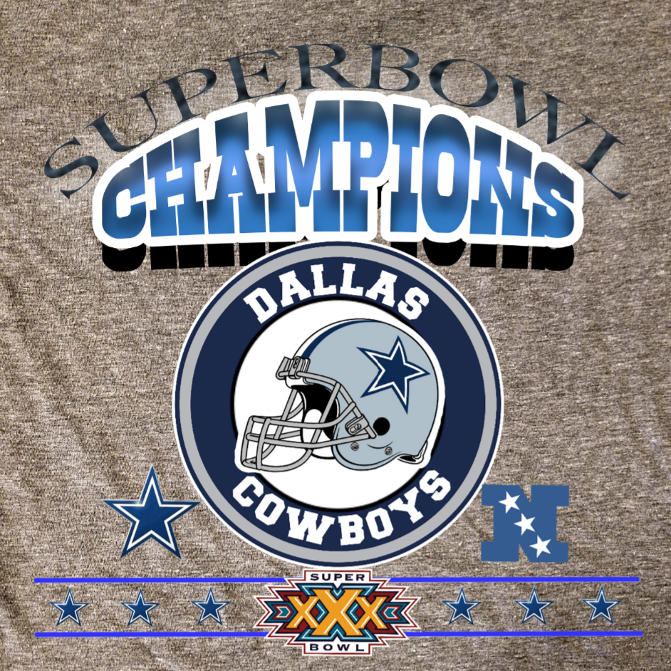 Dallas Cowboys NFL Superbowl XXX 1996 Champions Hoodie – BGF Designs