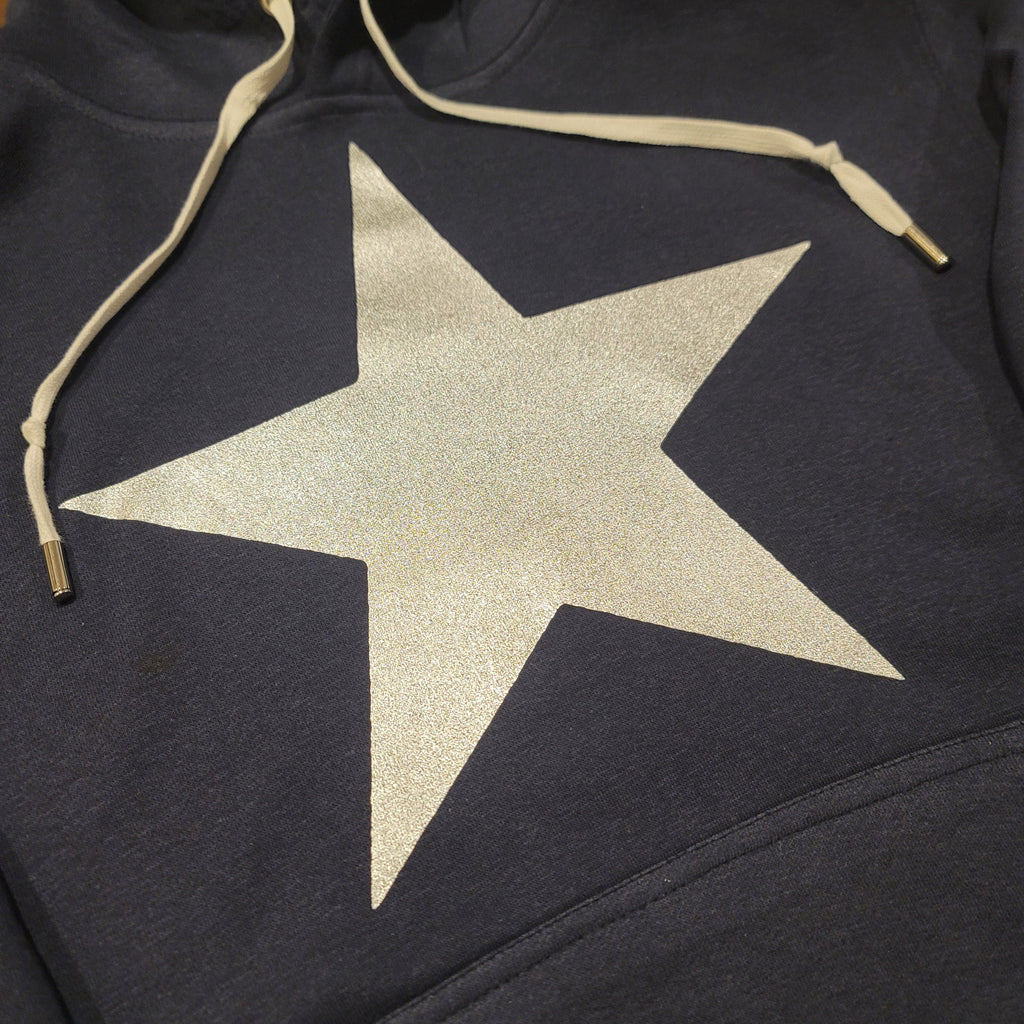 Dallas Cowboys Big Alternate Throwback Star Logo Premium Navy / Silver Hoodie
