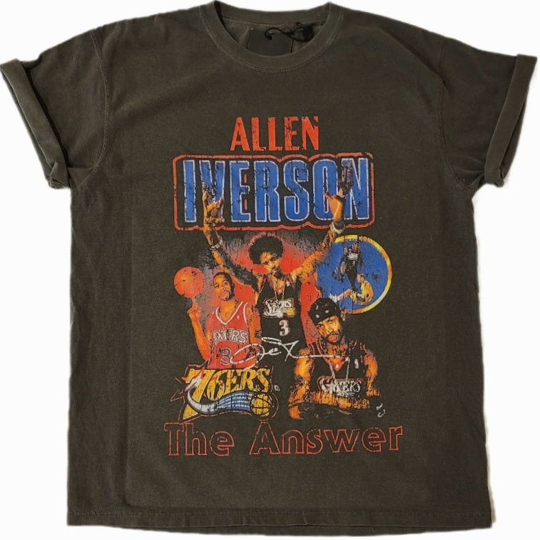 The Answer, Allen Iverson Premium Vintage T-shirt, Allen Iverson Shirt,  Allen Iverson Vintage Style Shirt