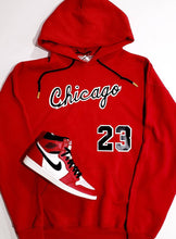 Load image into Gallery viewer, Red Black Hoodie