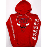 CHICAGO BULLS Championship Hoodie Red Black White