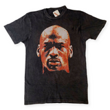 Michael Air Jordan Portrait Chicago Bulls Distressed, 90's Vintage Style T-Shirt