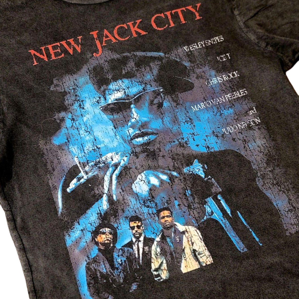 New Jack City Movie 90's 1991 Nostalgia Vintage Bootleg Distressed Style  Premium T-Shirt