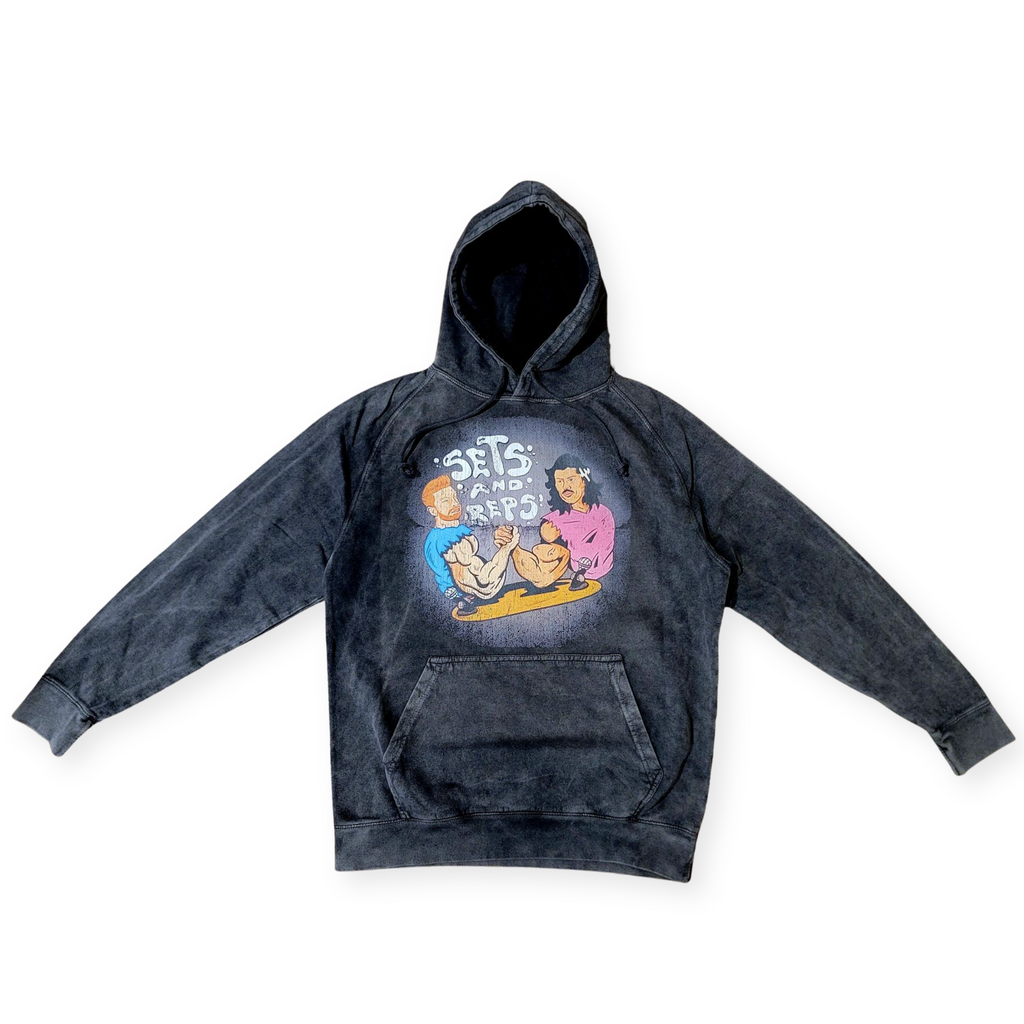 Sets and Reps Podcast Official Vintage Style Premium Hoodie