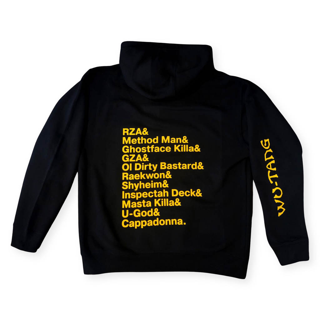 Wu-Tang Clan 36 Chambers Name List Logo Premium Hoodie