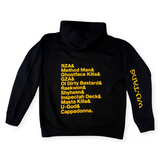 Wu-Tang Clan 36 Chambers Name List Logo Premium Hoodie