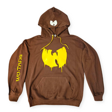 Load image into Gallery viewer, Wu-Tang Clan Drip Logo Premium Chocolate Brown Premium Hoodie