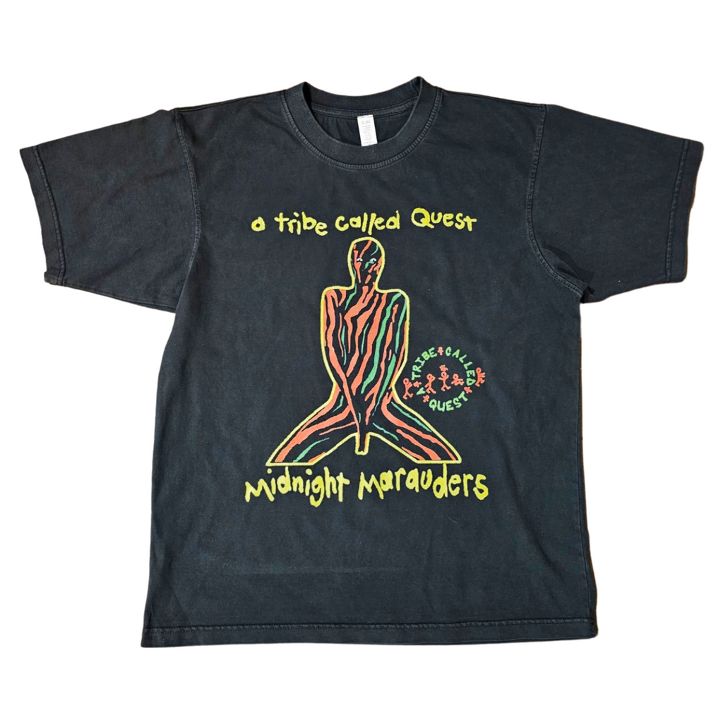 Tribe Called Quest Midnight Marauders Distressed Black Vintage Style Premium T-Shirt