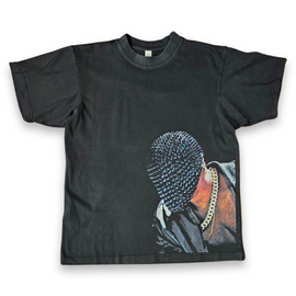 Kanye West Ye Mask Yeezus Tour Concert Merch Distressed Vintage Bootleg Style T-Shirt