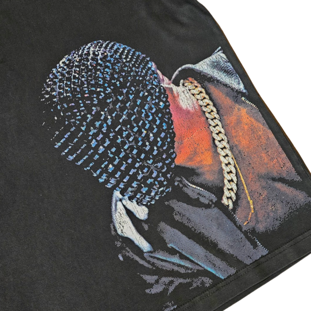 Kanye West Ye Mask Yeezus Tour Concert Merch Distressed Vintage Bootleg Style T-Shirt