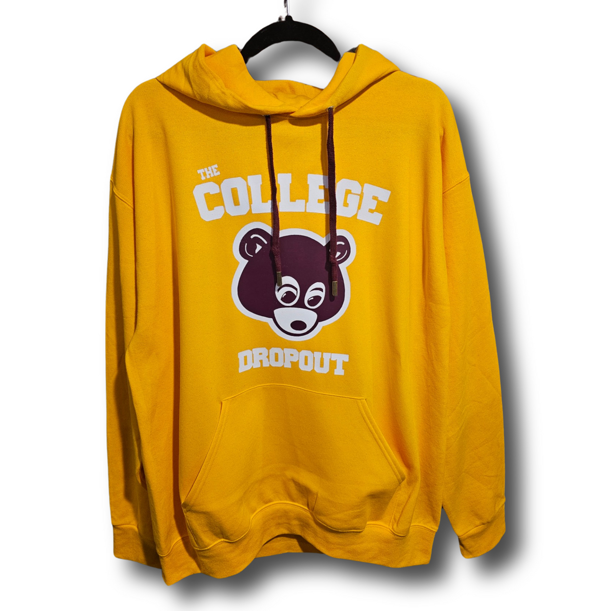 Kanye West Ye The College Dropout Bear Album Premium Yellow Gold Hoodi ...