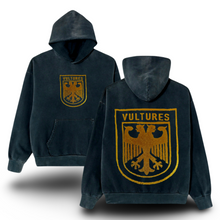 Load image into Gallery viewer, ¥$ Kanye West Ye Ty Dolla Sign Vultures Vintage Washed Black &amp; Metallic Gold Hoodie
