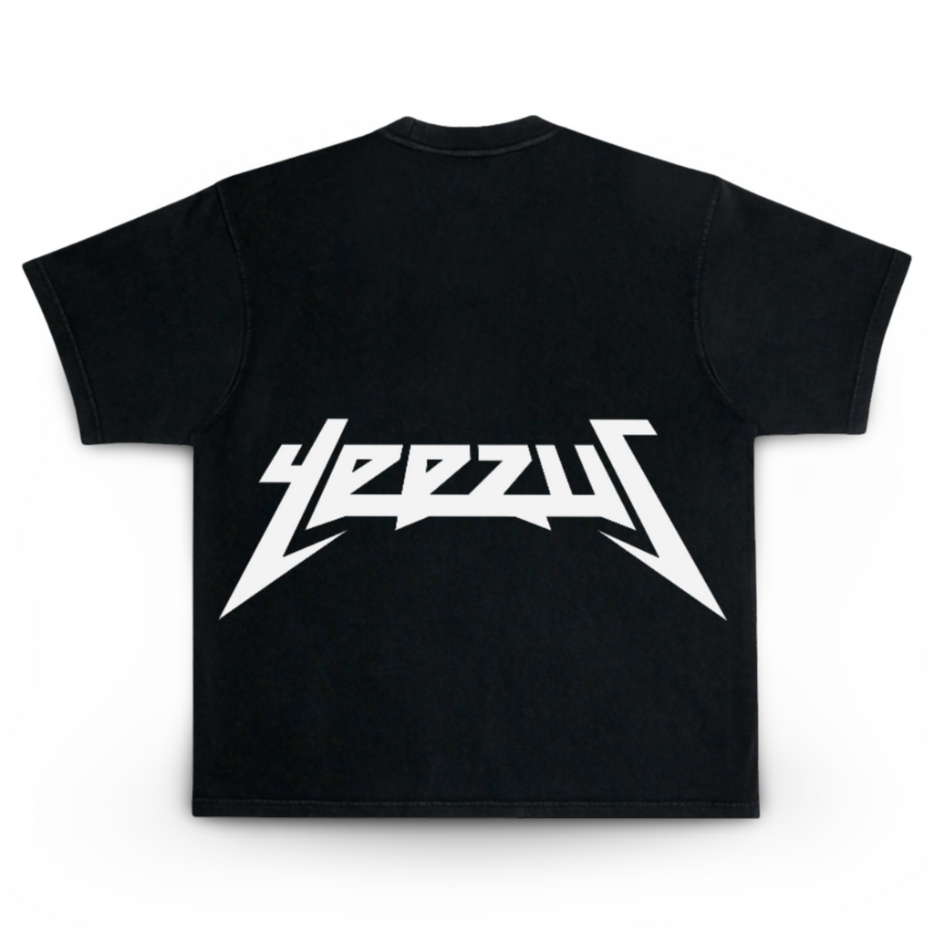 Kanye West Ye Yeezus Tour Angels Premium Heavyweight Boxy Washed Black T-Shirt