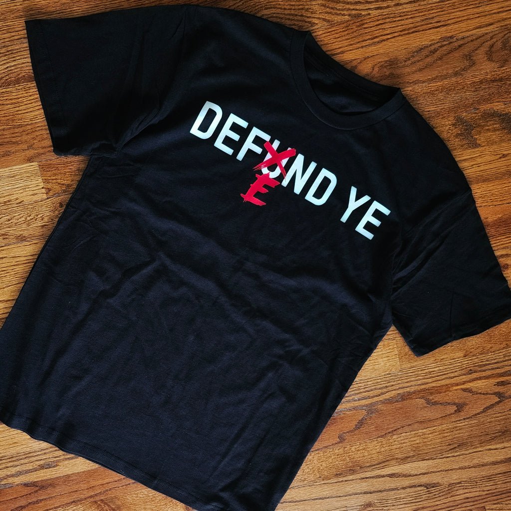 DEFEND YE Kanye Defense Team Premium Black T-Shirt