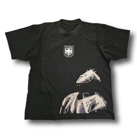 ¥$ Vultures Ye Kanye West Jason Mask Heavy Boxy Washed Black T-Shirt