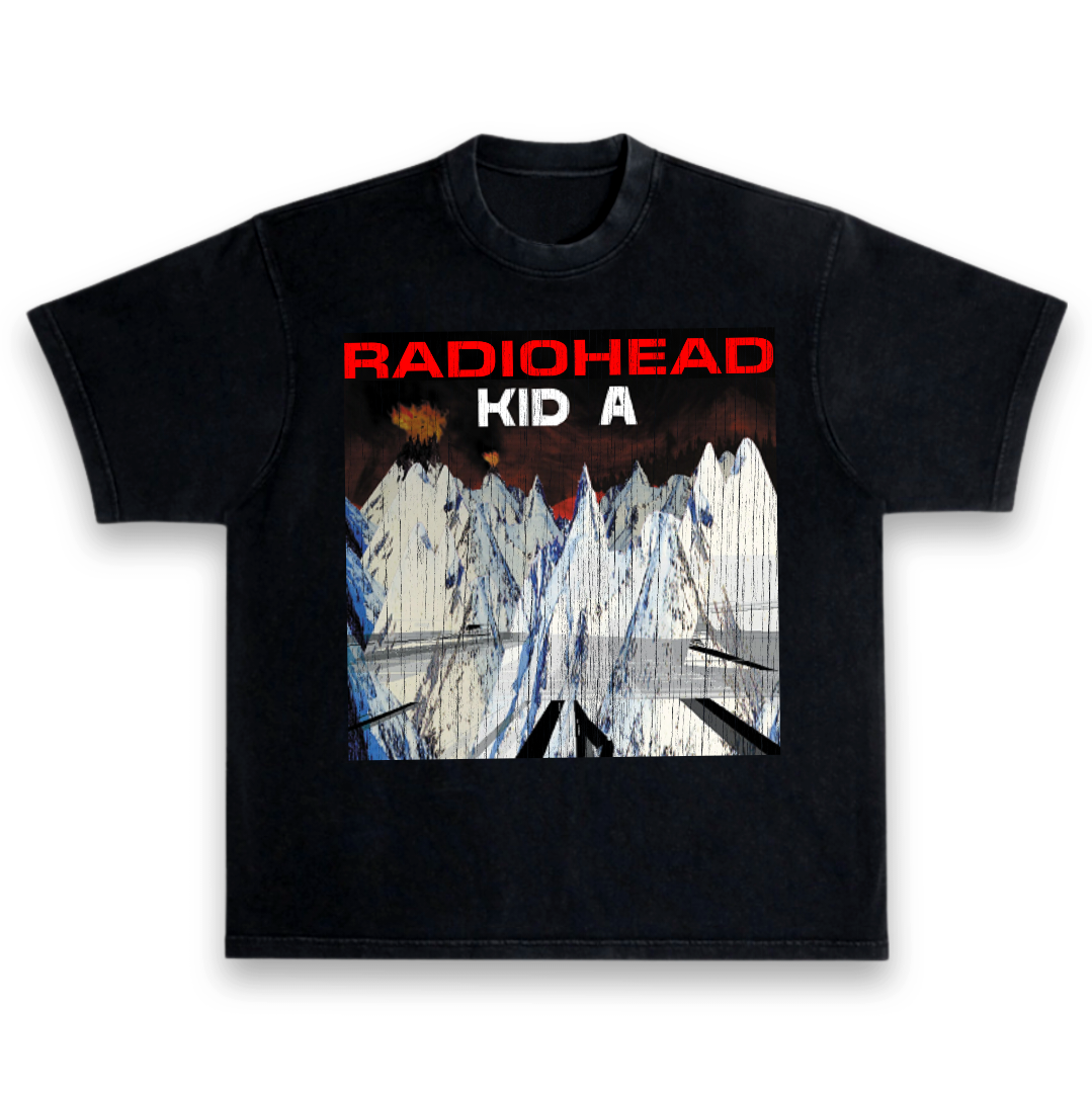 Rare!! Vintage 00's RADIOHEAD KID A Album Band Tee Shirt