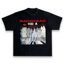 Load image into Gallery viewer, Radiohead Kid A 2000 Alternative Rock Distressed Vintage Black Premium T-Shirt