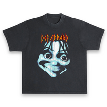 Load image into Gallery viewer, Def Leppard Adrenalize Big Face 1992 90&#39;s Alternative Rock Distressed Vintage Black Premium T-Shirt