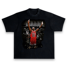 Load image into Gallery viewer, Michael Jordan Chicago Bulls 6 Rings Vintage Black Premium T-Shirt