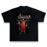 Michael Jordan Chicago Bulls 6 Rings Vintage Black Premium T-Shirt