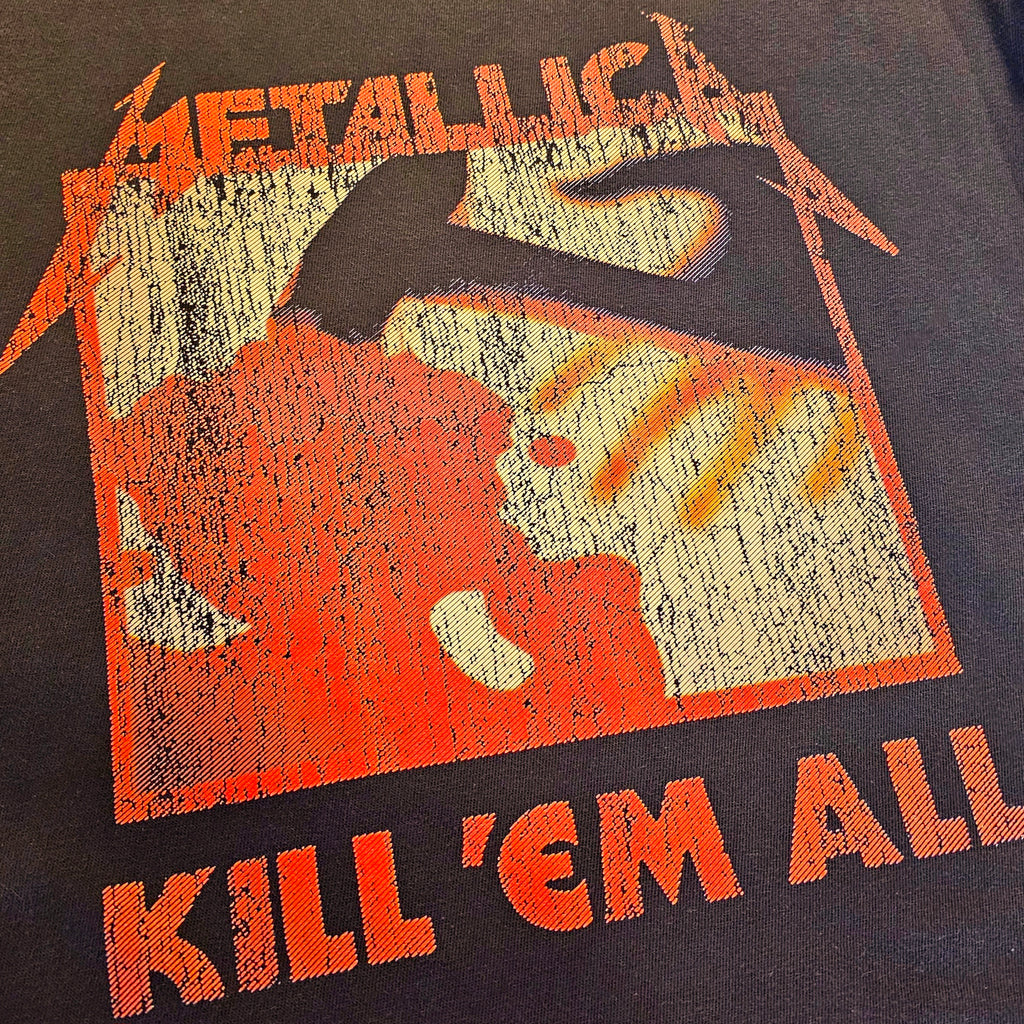 Metallica Kill Em' All Tour Album 1983 80's Heavy Metal Distressed Vintage Black Premium T-Shirt