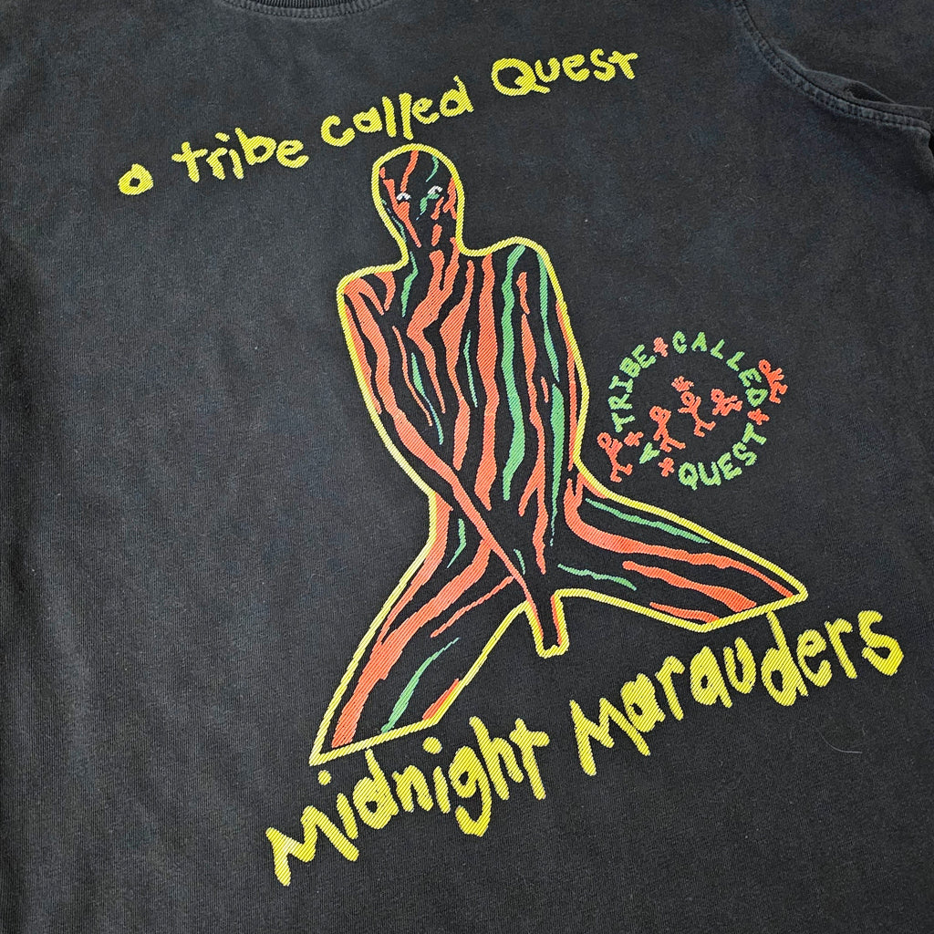 Tribe Called Quest Midnight Marauders Distressed Black Vintage Style Premium T-Shirt