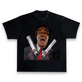 Ja Morant Hitman 2 Guns Distressed Vintage Style Premium T-Shirt