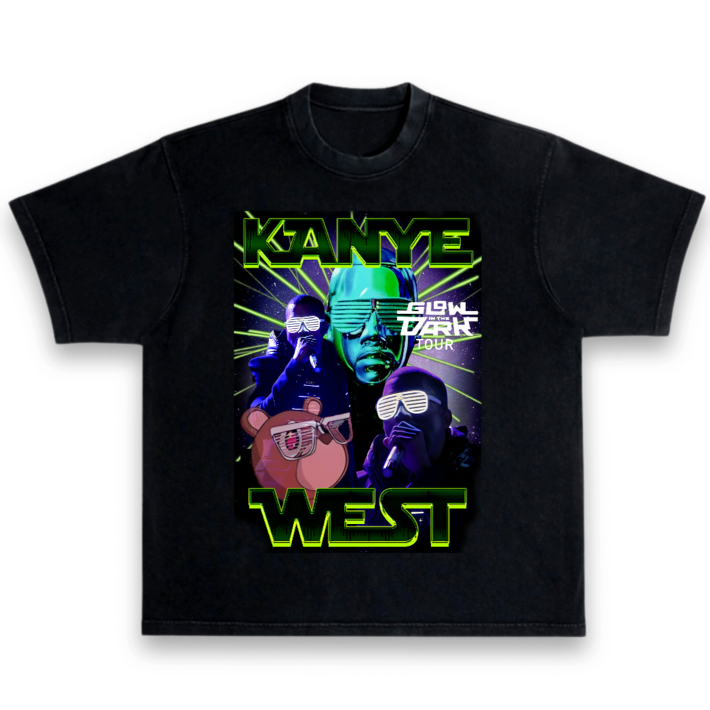 Kanye West / Ye Glow In The Dark Tour Graduation Premium Heavyweight Boxy T-Shirt