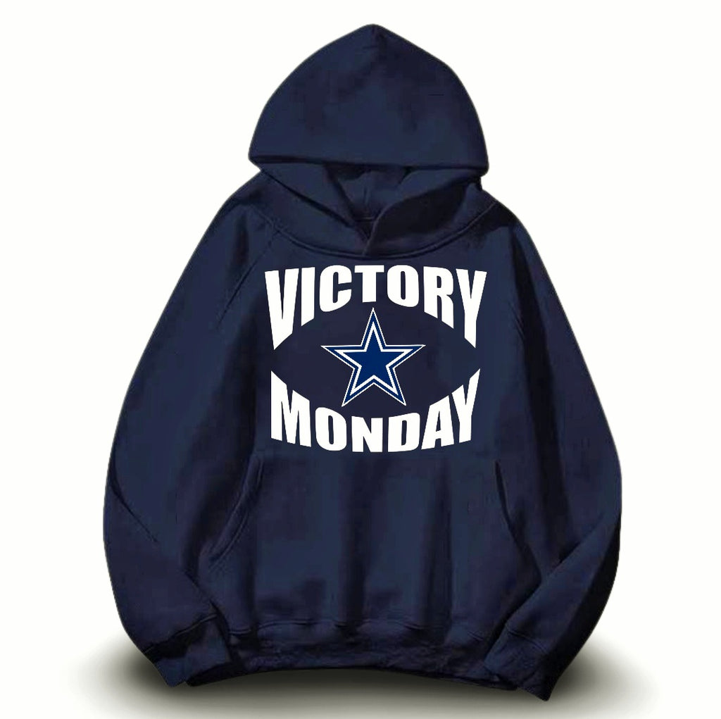 Dallas Cowboys Victory Monday Logo Navy Blue Premium Hoodie