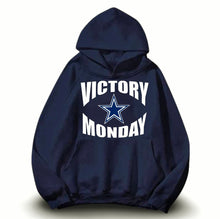 Load image into Gallery viewer, Dallas Cowboys Victory Monday Logo Navy Blue Premium Hoodie
