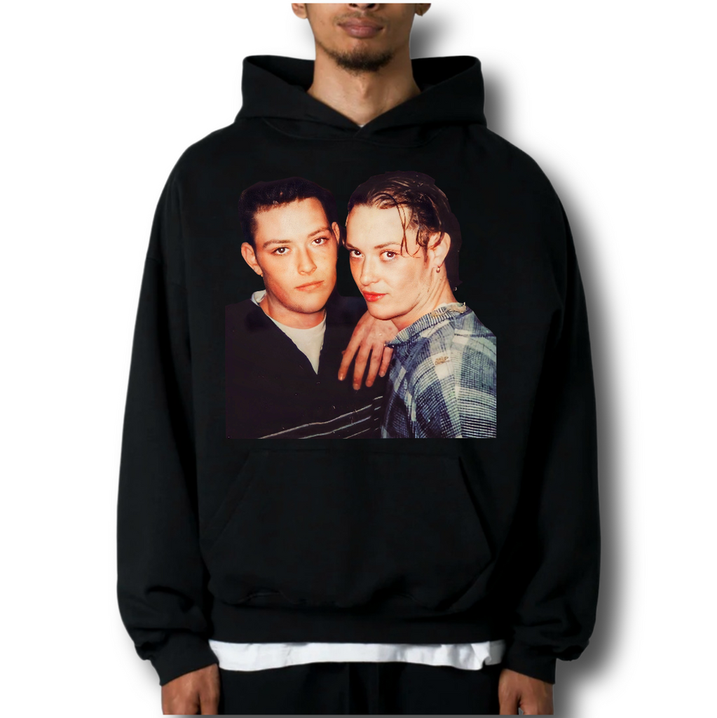 The Bonfire's DJ Lou and (Stew) Will Witzki Young Hot Twins Premium Hoodie