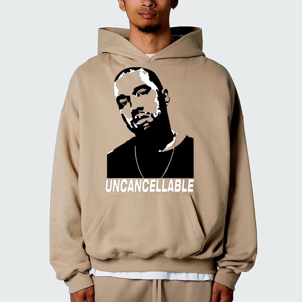 Kanye West Uncancellable Ye Portrait Logo Premium Tan Streetwear Hoodie