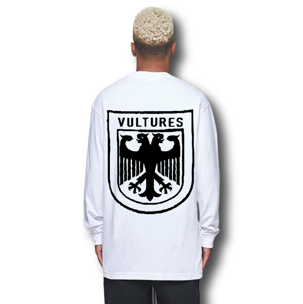 ¥$ Kanye West Ye Ty Dolla Sign Vultures Premium Heavy Long Sleeve T-Shirt White