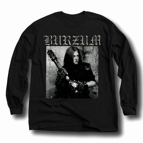 Burzum Norwegian Norway Black Metal Band Premium Heavy Long Sleeve